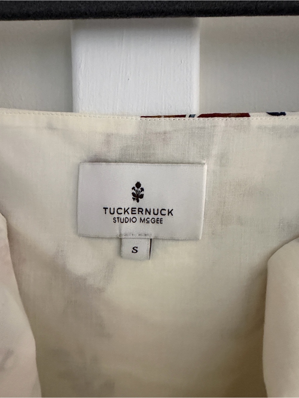 Tuckernuck x Studio McGee Cream Floral-Trim Sleeveless Dress - Picture 3 of 3